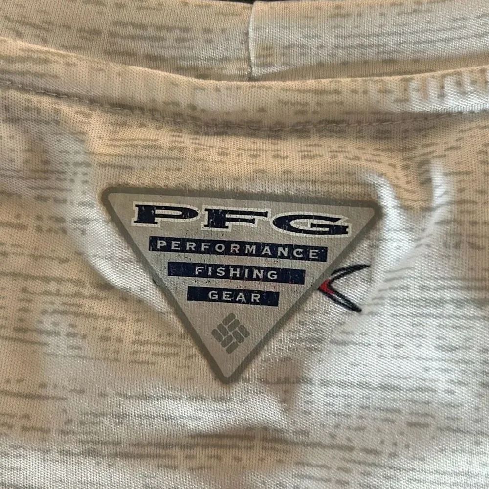 Columbia PFG American Flag Whale Shark Omni-Shade Fishing Shirt XL - Picture 9 of 9